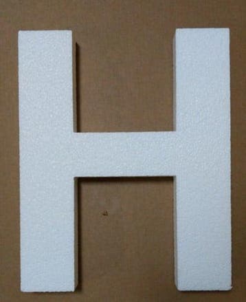 Alfabet Styropor Piepschuim letter H Smaller lettertype, Ophalen of Verzenden, Nieuw