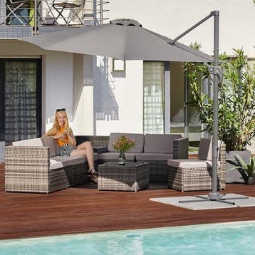 2dekans | tectake® - Parasol met UV-bescherming -, Ophalen of Verzenden, Zo goed als nieuw