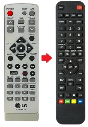 LG 6710CMAQ06D / 6710CMAT01C afstandsbediening, Verzenden, Nieuw