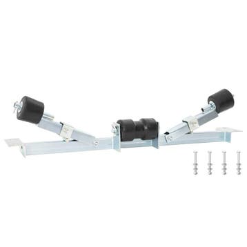 vidaXL Boot Trailer Ondersteuning 90,5 x 12 x 32 cm zilver, Verzenden, Nieuw