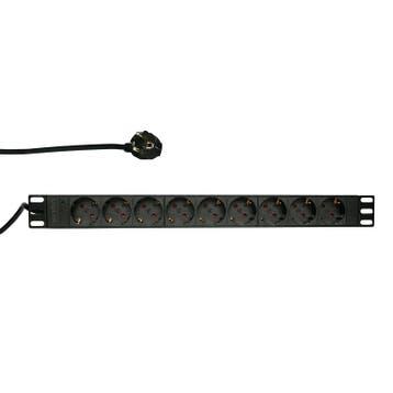 BASIC 9 voudige stekkerdoos voor 19 inch serverkasten, Ophalen of Verzenden, Nieuw