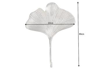 Decoratieve kapstokhaak set van 3 GINKGO 30cm zilver, Ophalen of Verzenden, Nieuw
