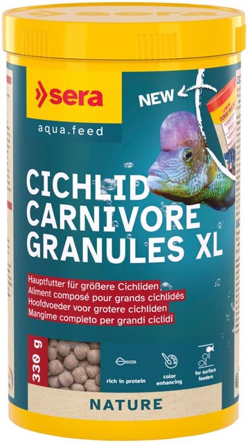 Sera Cichlid Carnivore Granules XL 1000ml, Dieren en Toebehoren, Ophalen of Verzenden, Nieuw, Overige typen