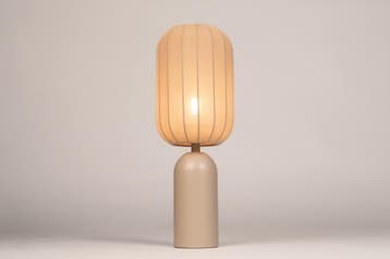 Rietveld Tafellampen - Taupe - Stof, Metaal, Verzenden, Nieuw
