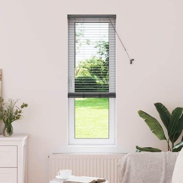 vidaXL Venetiaanse jaloezie Donkergrijs 175 x 40 cm 25 mm, Verzenden, Nieuw, Grijs