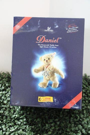 Steiff: Svarovski Daniel Kerst teddybeer 2004 - Teddybeer -