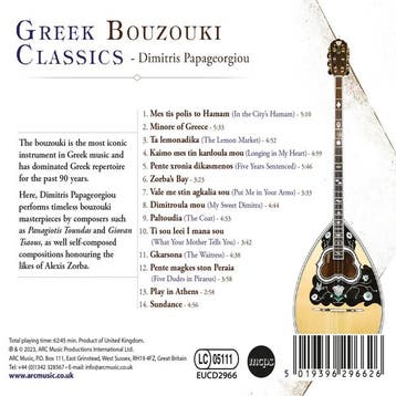 cd - dimitris papageorgiou - GREEK BOUZOUKI CLASSICS (nieuw), Verzenden, Zo goed als nieuw