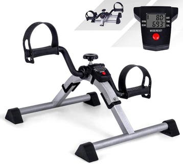 Mini Hometrainer - Zilver | Retourdeal 68% Korting, Nieuw, Ophalen of Verzenden, Metaal, Stoelfiets