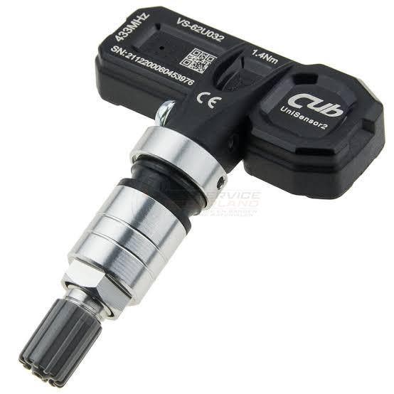 Uni-Sensor ventiel Clamp-in 433 Mhz Cub Zilver, Auto diversen, Overige Auto diversen, Verzenden