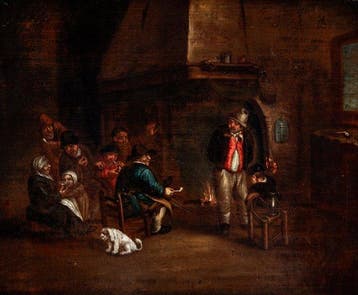 Adriaen van Ostade (1610-1685), Kring van - Taverne Tafereel