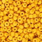 20  gram Glaskralen Rocailles 8/0 (3mm) Freesia yellow, Ophalen of Verzenden, Nieuw, Kraal
