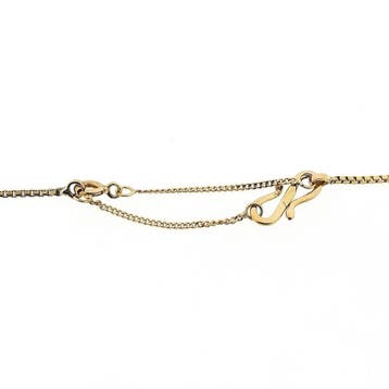 Gouden Venetiaanse schakelketting, Sieraden, Tassen en Uiterlijk, Kettingen, Ophalen of Verzenden, Gebruikt, Goud, Goud