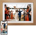 2dekans | Denver Digitale Fotolijst 15.6 Inch - XL - Hout -, Audio, Tv en Foto, Fotografie | Digitale fotolijsten, Ophalen of Verzenden