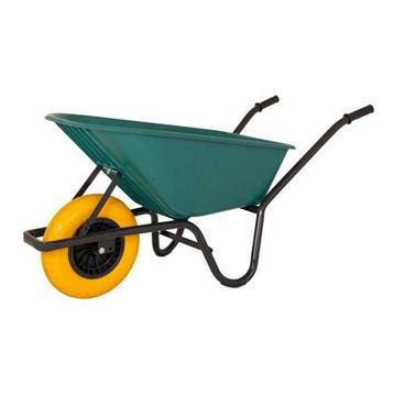 Kunststof Kruiwagen Groene Bak – 85 liter – Luchtband of, Ophalen of Verzenden, Nieuw