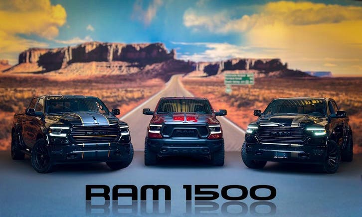 Dodge Ram 1500 V8 Night 80x op voorraad, Auto's, Bestelauto's, Automaat, LPG, A, Vierwielaandrijving, Euro 6, Nieuw
