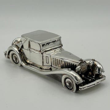 NO RESERVE PRICE - Argenteria Vibec - sculptuur, Bugatti