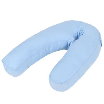 vidaXL Zwangerschapskussen J-vormig 54x(36-43) cm blauw, Verzenden, Nieuw