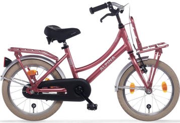 Alpina Cargo meisjesfiets met voordrager 18 Berry Red Matt, Fietsen en Brommers, Fietsen | Kinderfietsjes, Verzenden, Nieuw