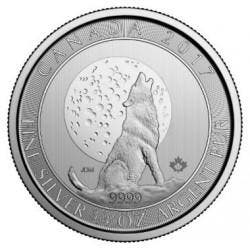Canada Silver Wolf Moon 0.75 oz 2017, Verzenden, Noord-Amerika, Losse munt, Zilver