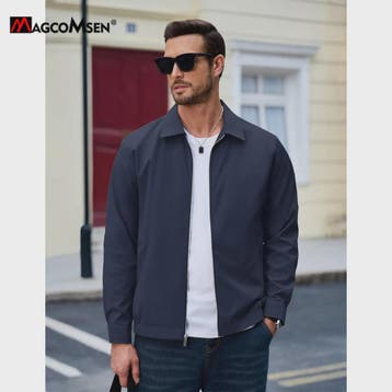MAGCOMSEN Heren Lichtgewicht Casual Jack met Rits, Verzenden, Nieuw