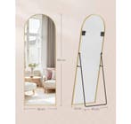 Volledige Lichaamsspiegel 160×50 cm met Gebogen Frame, Huis en Inrichting, Badkamer | Badkamermeubels, Verzenden, Nieuw