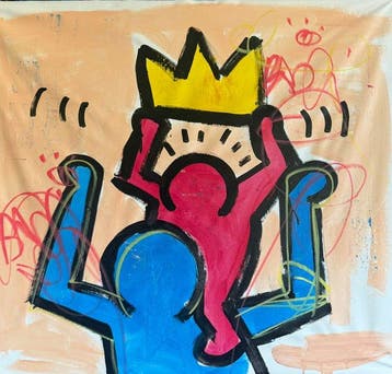 Freda People - Basquiat x Haring XXL, Antiek en Kunst