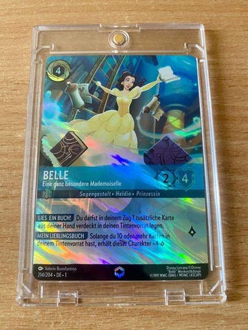 Disney - 1 Card - Disney Lorcana - Belle 214/204 Foil,, Nieuw