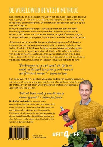 Fit4life 9789083099316 Stefan Van Rooijen, Verzenden, Zo goed als nieuw, Stefan Van Rooijen