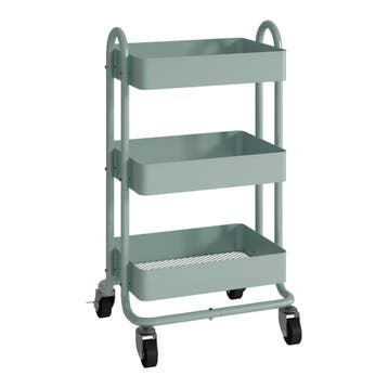 [en.casa] Keukentrolley Pyhäntä met 3 manden 78,5x46x35 cm m, Verzenden