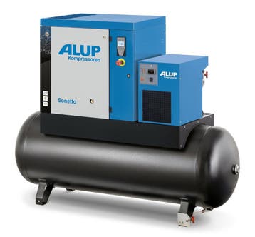 Schroefcompressor Alup Sonetto 10-10-500 PLUS | 1000 l/min, Zakelijke goederen, Machines en Bouw | Pompen en Compressoren