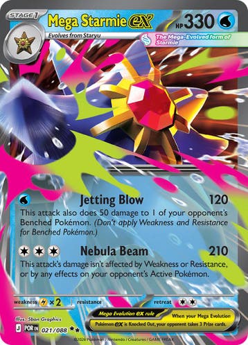 Mega Starmie ex (POR 021), Ophalen of Verzenden, Nieuw