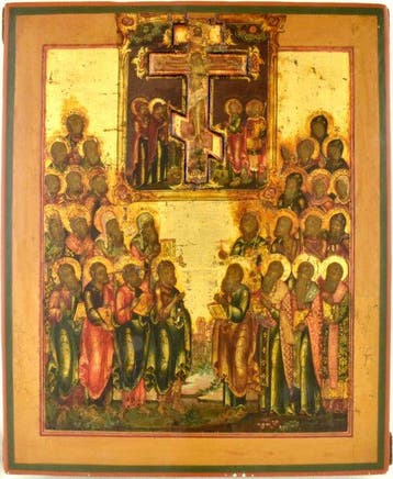 Icoon - Kruisiging van Christus - Hout