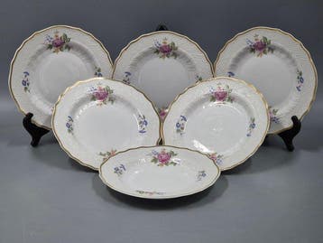 Hollóháza - Eetservies - Porzellan Teller Set 6-teilig –