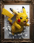 AT9 - [Canvas L] Pikachu - Bricks Breakout, Nieuw