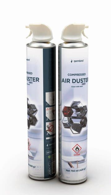 Gembird Air Duster Spuitbus  perslucht  750 ml, Ophalen of Verzenden, Nieuw