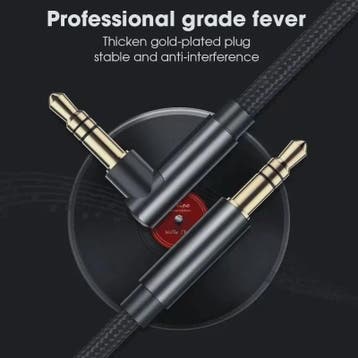 3.5mm Jack Audio Kabel 90 Graden Hoek Male-Male - Universele, Audio, Tv en Foto, Audiokabels en Televisiekabels, Verzenden, Nieuw