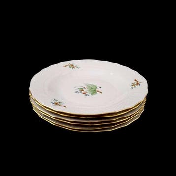 Herend - Dessertservies (6) - Porselein - Roccaile