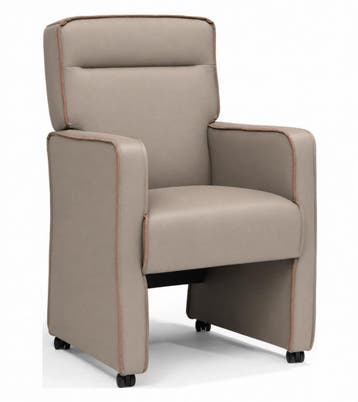 Eetkamerstoel Maine - eetkamerstoelen - Taupe, Nieuw, Stof