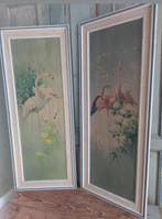 Flamingo - Vernon Ward - Wandbord (2) - Vintage retro kunst