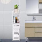 Houten Badkamerkast – Ruimtebesparende Toiletopbergkast, Verzenden, Nieuw