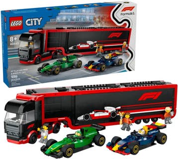 LEGO City F1 truck met RB20 en AMR24 F1® autos speelset -, Ophalen of Verzenden, Gebruikt, Lego