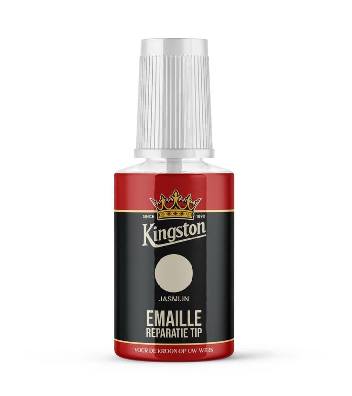 Kingston emaille reparatie tip hoogglans, 20 ml, jasmijn,, Doe-het-zelf en Verbouw, Verf, Beits en Lak, Nieuw, Verzenden