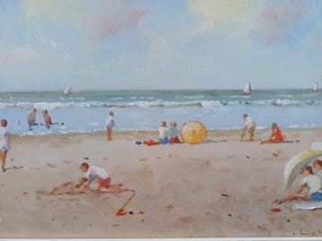 Leen van Vugt (1952) - Strandgezicht
