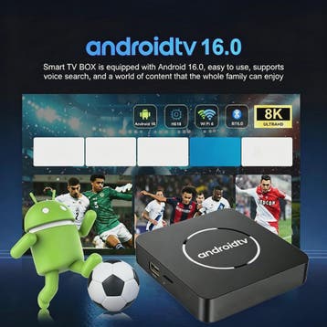 Android TV Box Q10: 8K Ultra HD Media Player met Dual Band W, Verzenden, Nieuw
