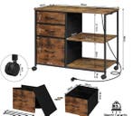 Archiefkast met Laadstation – 3 Stoffen Lades en Wielen 80×6, Verzenden, Nieuw