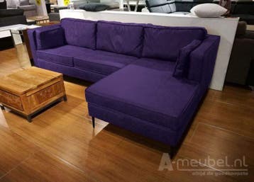 Loungebank Borne - loungebanken - Paars, Nieuw, 150 cm of meer, Stof, 200 tot 250 cm