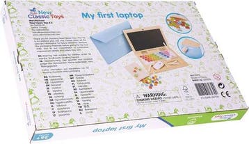 New Classic Toys® Houten Speelgoed Laptop - Mijn Eerste, Ophalen of Verzenden, Nieuw