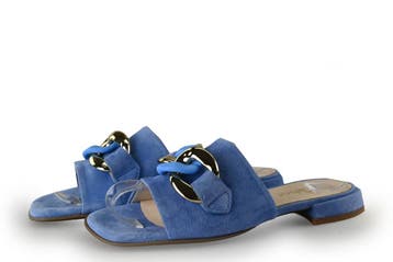 Gabor Muiltjes in maat 37½ Blauw, Overige typen, Gabor, Zo goed als nieuw, Verzenden