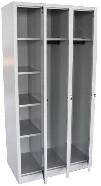 Garderobekast Lockerkast Hang Leg 3 Deurs Leverbaar in 2, Ophalen of Verzenden, Nieuw