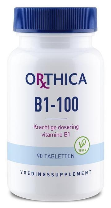 Orthica Vitamine B1 100 - 120 Tabletten, Verzenden, Nieuw